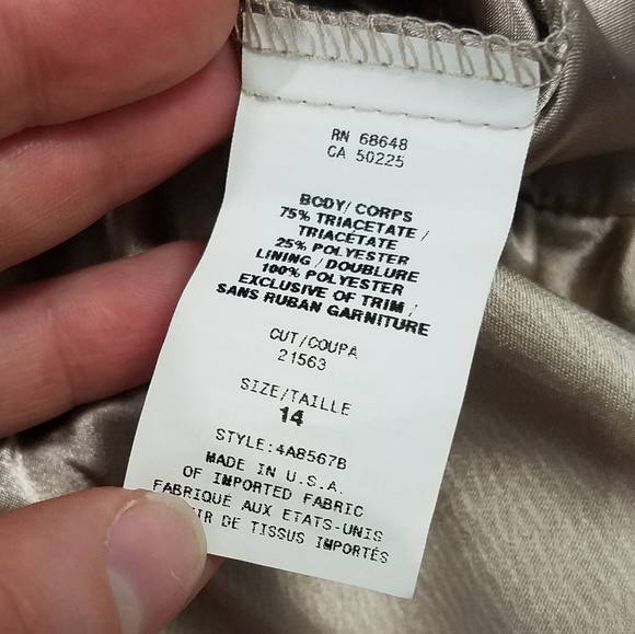 Gorgeous NWT ABS gold sequin strapless dress, 14 - Picture 7 of 8